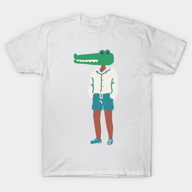 Crocodile human T-Shirt by JstCyber